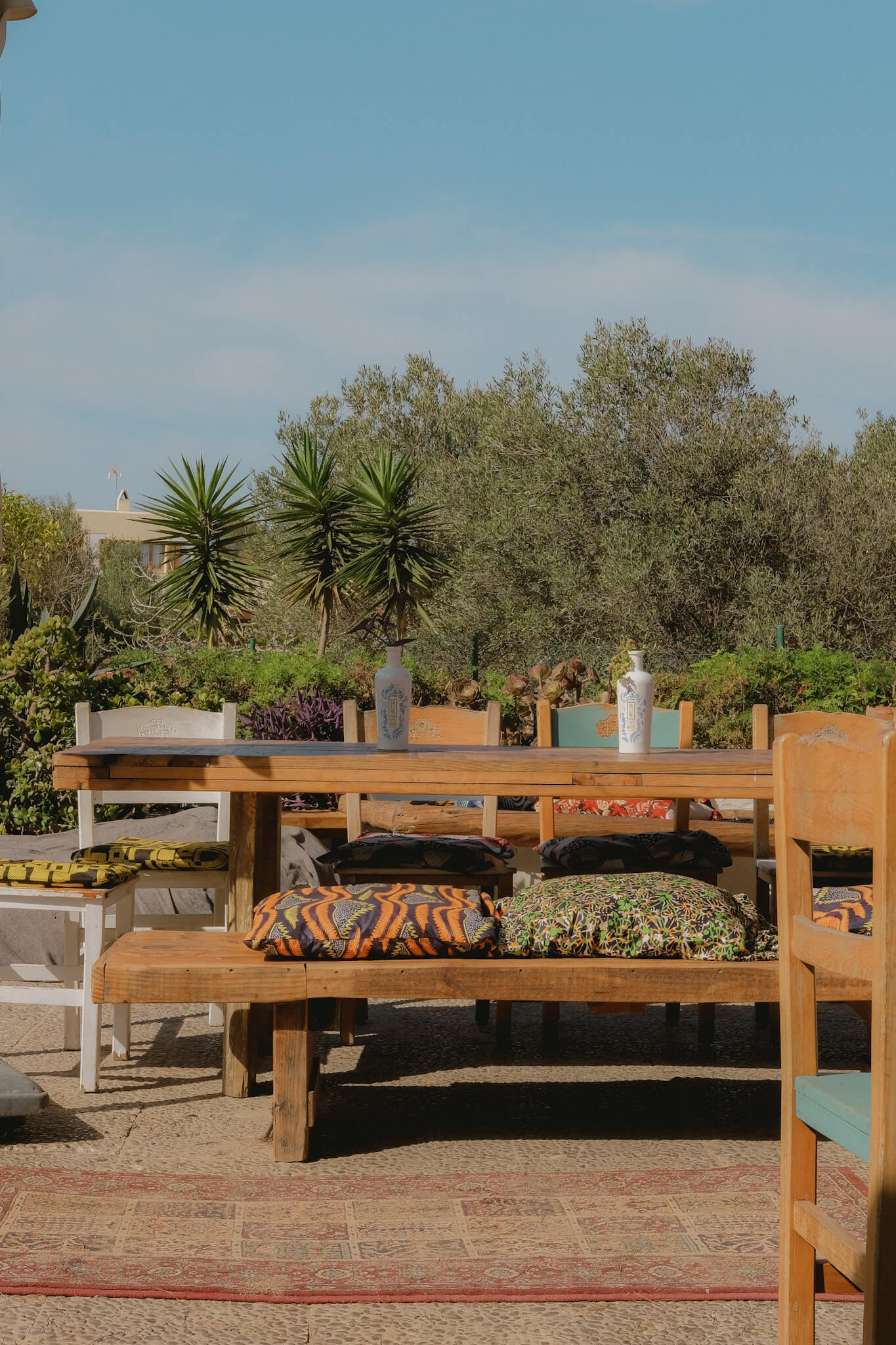 Interior photography for beach restaurant in Ibiza, Niu Blau